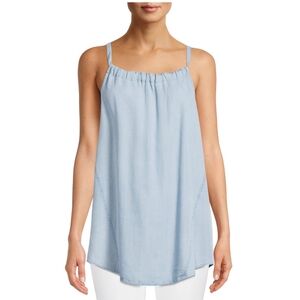 Time and Tru Chambray Halter Top